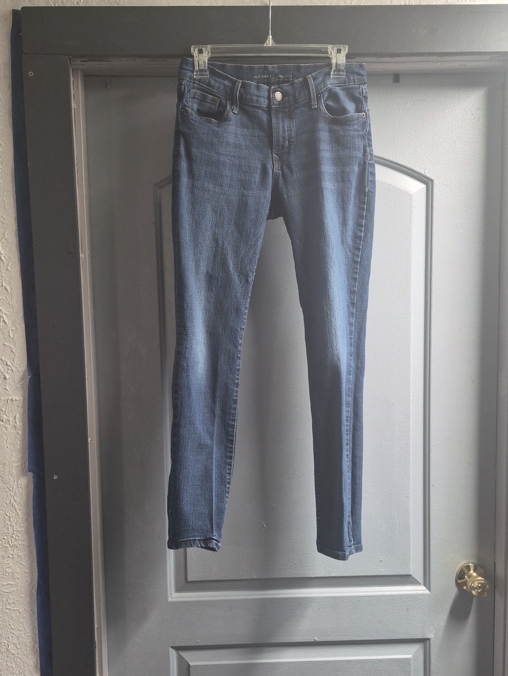 Women's Dark Blue Slim Stretch Jeans - Old Navy Size 6